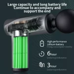 Mini Massage Gun 6 Speeds With 4 Massage Heads mesin urut kaki Foot Neck Massager Muscle Relaxation - Image 2