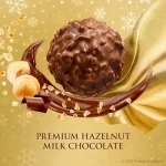Ferrero Rocher, 4 Holiday Gift Boxes, Gourmet Milk Chocolate Hazelnut, Chocolate Gift Box, Individually Wrapped, 7.9 oz Each - Image 3