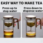 Enchanti Tea Pot, Creative Witchcraft Magic Glass Teapot, Detachable Loose Tea Glass Infuser, Ideal for Tea Maker -27oz (Approx. 800 ml) - Image 4