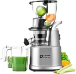 Cold Press Juicer Machines. Kitchen in the Box Slow Masticating Juicers Machine.3.26inch Large Wide Feed Chute Fit Whole Fruits & Vegetables.BPA Free.Easy to Clean (Bright Red)
