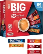 Nestlé Kitkat and Friends Big Biscuit Box | 69 x Chocolate Biscuit Bars – KitKat, Blue Riband, Toffee Crisp | Bulk Chocolate Box 1.357kg X2 boxes