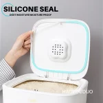 Rice Storage Box Grain Container Household Cereal Rice Bucket Insect and Moisture Proof Sealed Kitchen Organizer - Image 2