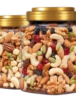Mixed Fresh Nuts types 1KG of Walnut/almond/Gaju/ black raisins/ golden raisins high quality. - Image 2
