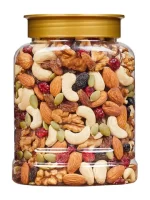 Mixed Fresh Nuts types 1KG of Walnut/almond/Gaju/ black raisins/ golden raisins high quality.