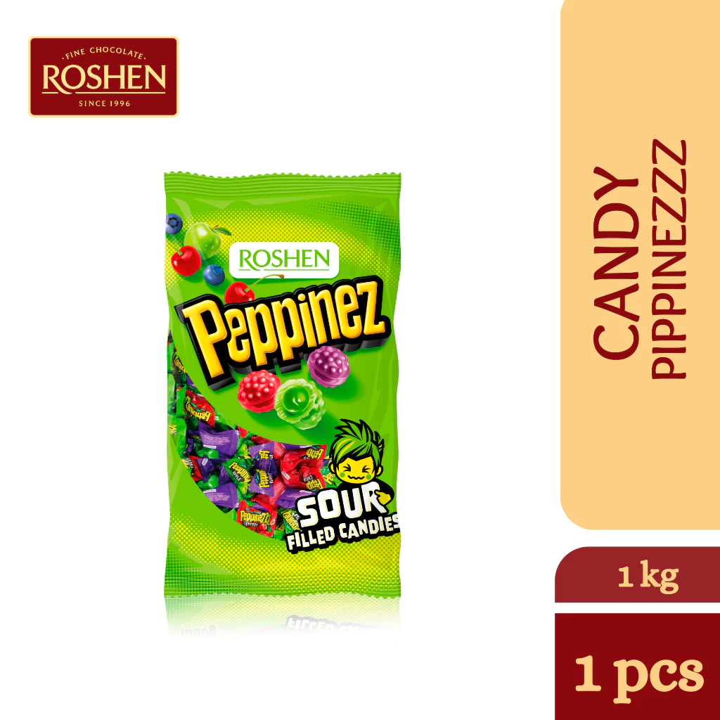 my-11134207-7rasm-m172mu2mg5zie2 ROSHEN Peppinezz Sour Candy (900g) Roshen gula gula keras masam*10 - Image 1