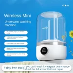 2025New Rechargeable Mini Washing Machine for Underwear Portable Small Laundry Machine for SocksAXEW