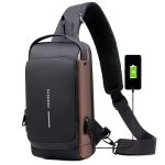 Goderat Fashion USB Charging Sport Sling Anti-Theft Shoulder Bag