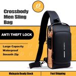 Goderat Fashion USB Charging Sport Sling Anti-Theft Shoulder Bag - Image 6